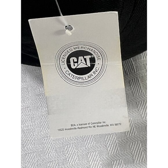 CAT Caterpillar Hat NWT Black‎ 100% Cotton Adjustable with metal buckle - Picture 10 of 11